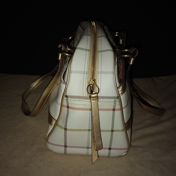 Coach Peyton Tattersall Plaid Satchel F19177 - Picture 5 of 13